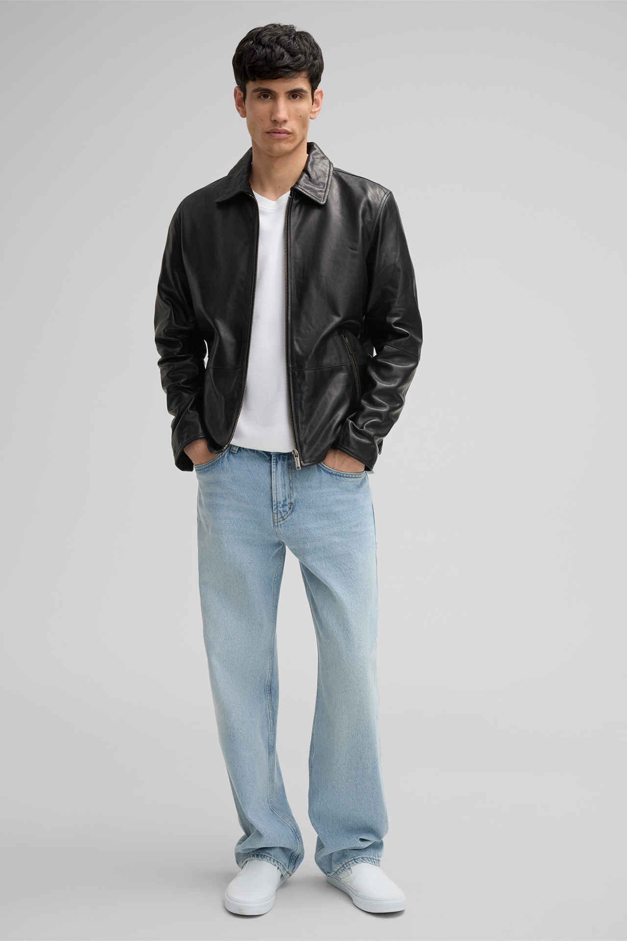 Lederjacke Kellan, schwarz