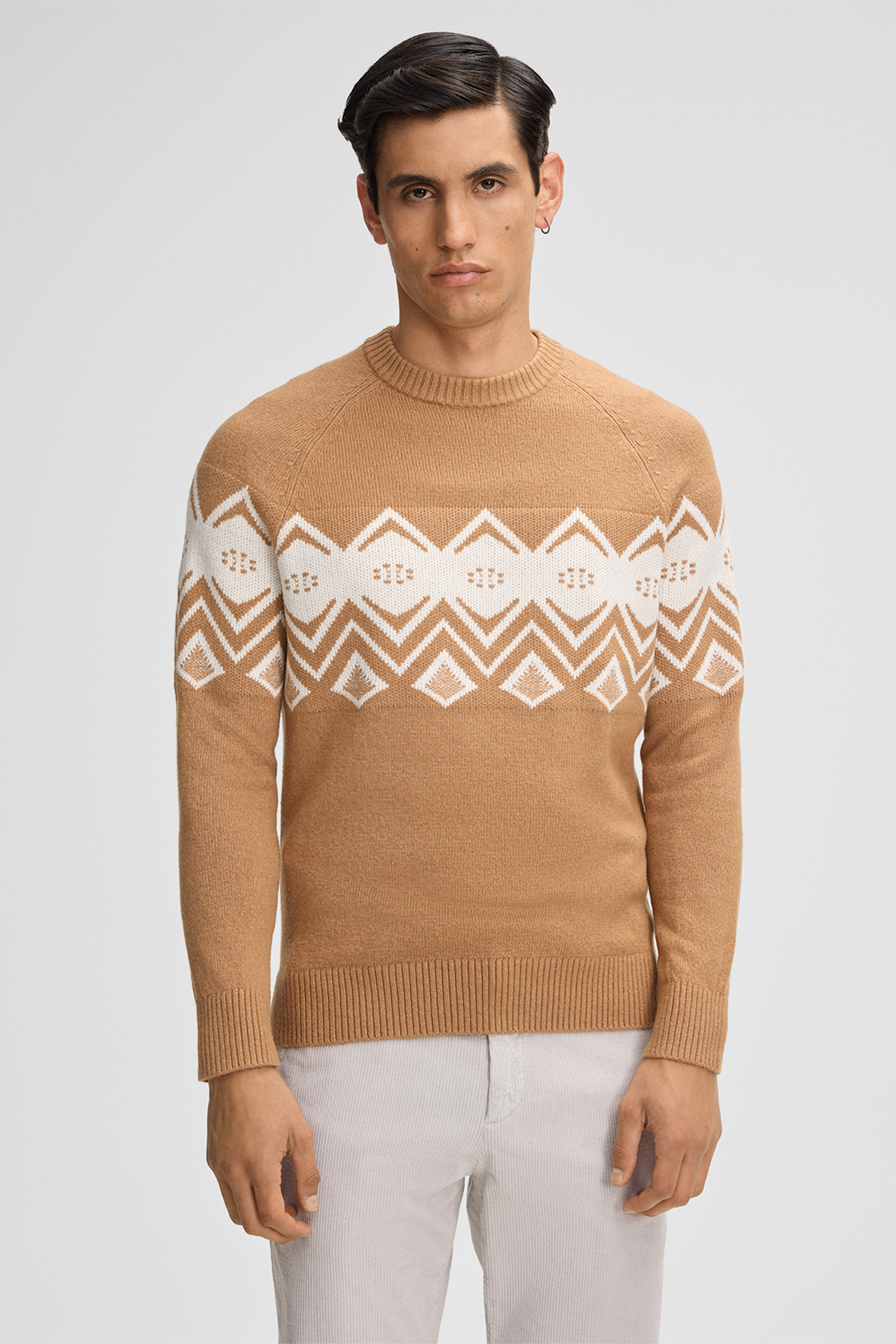 Pullover Tito, beige/offwhite