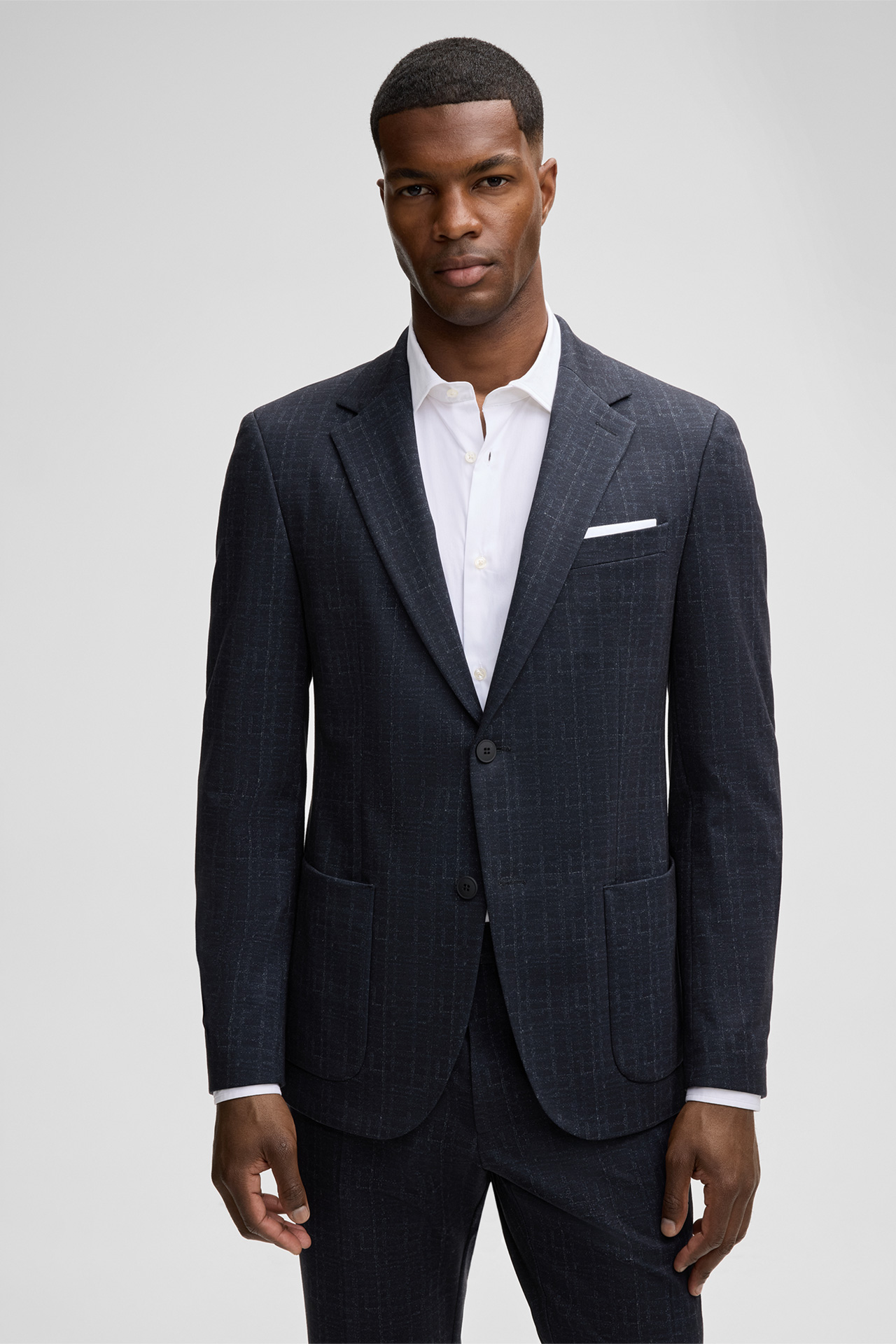 Flex Cross-colbert Arndt, donkerblauw met dessin