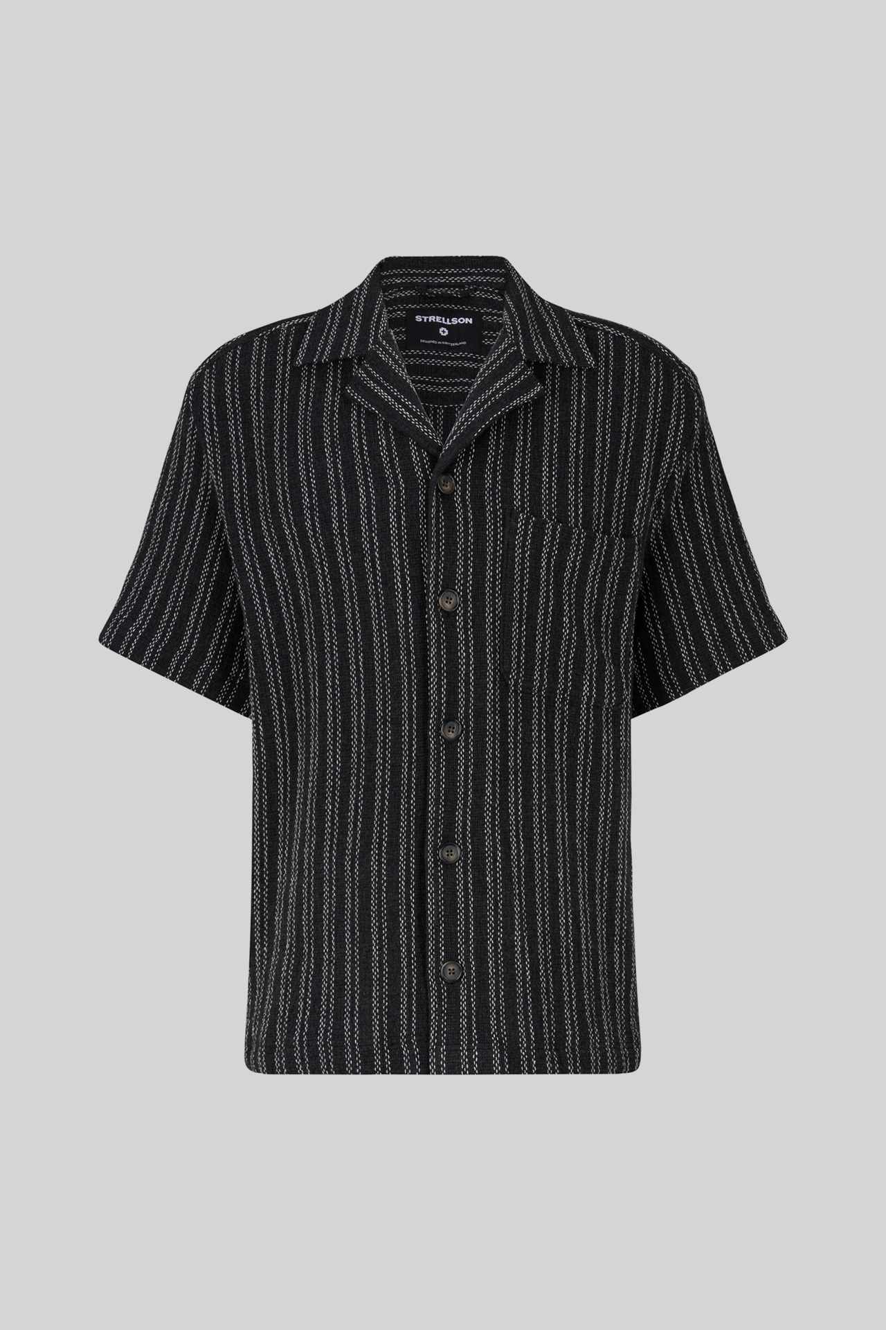 Strick-Shirt Noem, schwarz gestreift