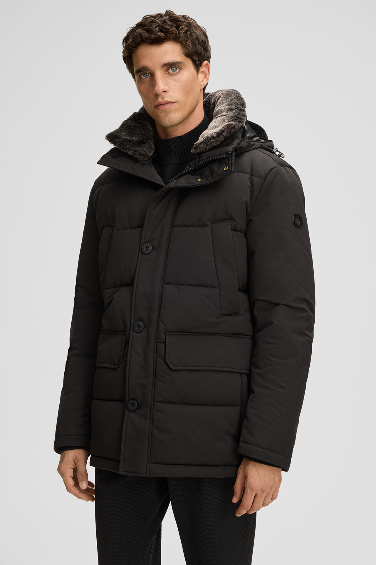 Gewatteerde jas Plaza 2.0, zwart