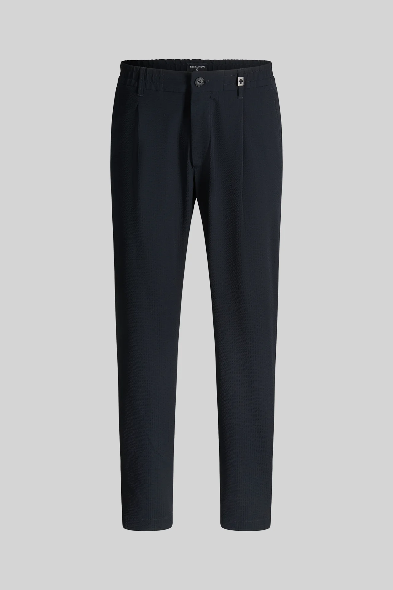 Flex Cross Crêpe-Bundfaltenhose Lui, navy