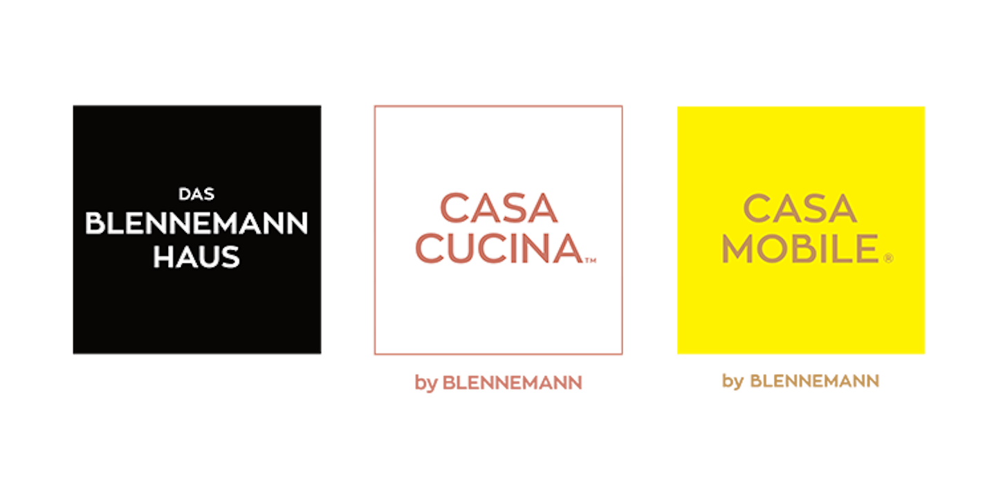 Logos DAS BLENNEMANN HAUS, CASA CUCINA, CASA MOBILE