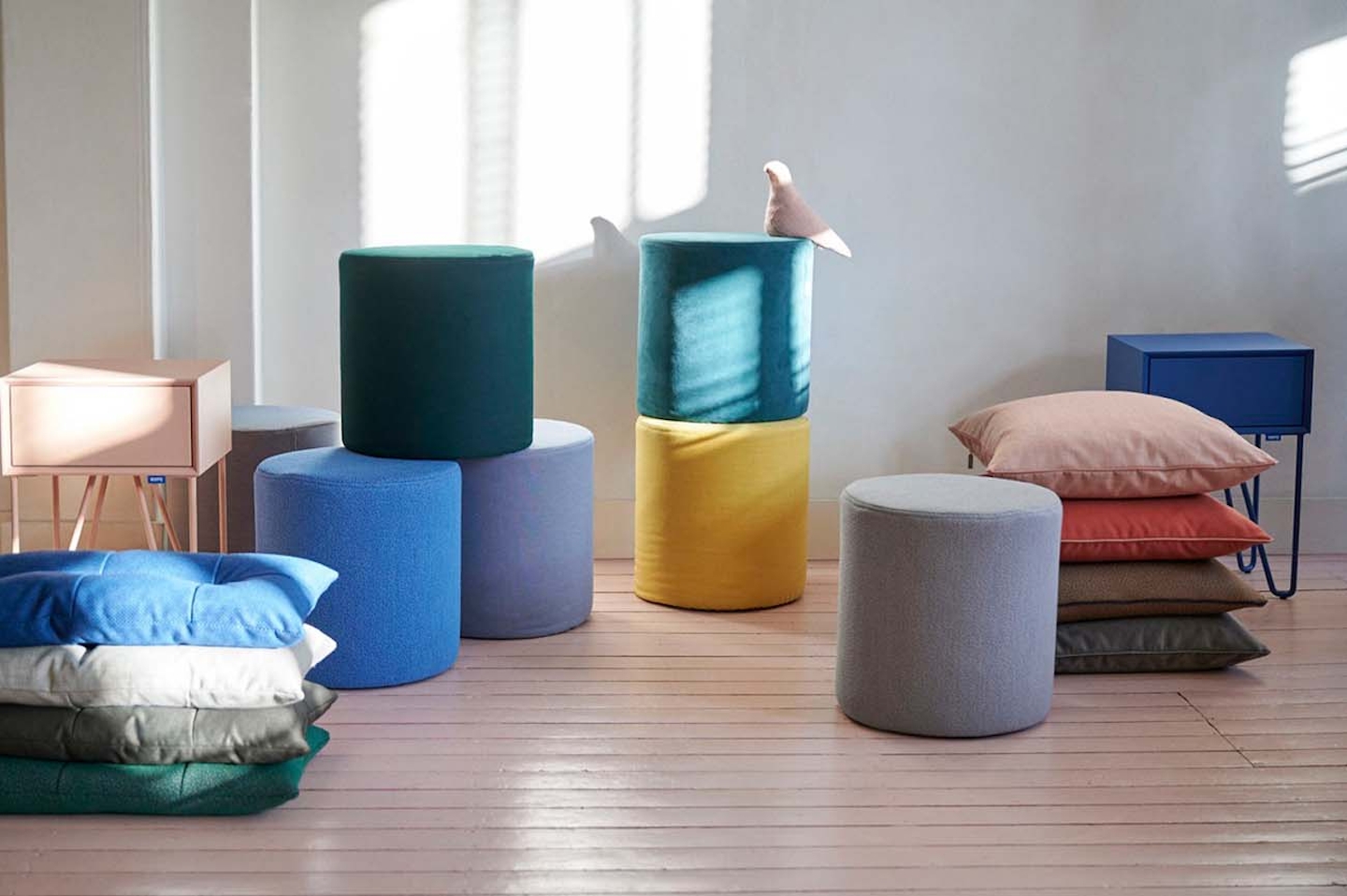 Auping Accessoires: Hocker rund