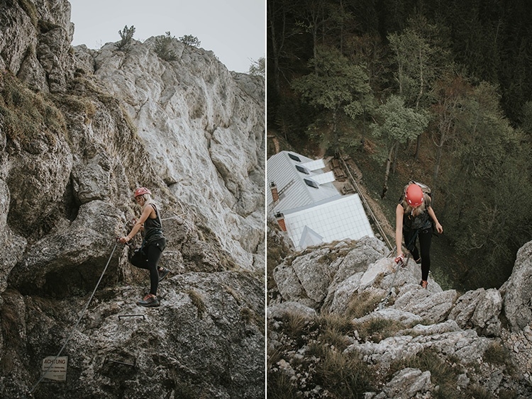 das erste Mal Klettersteigen