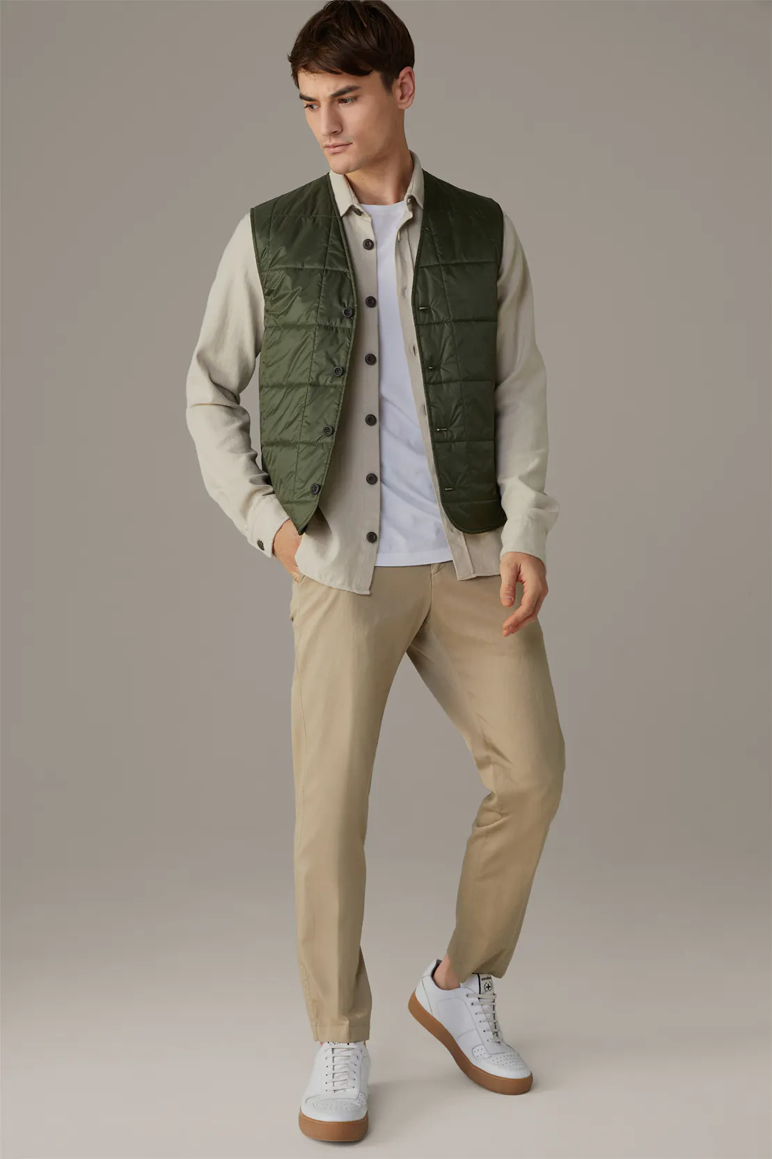 Outerwear Steppweste Geo, oliv