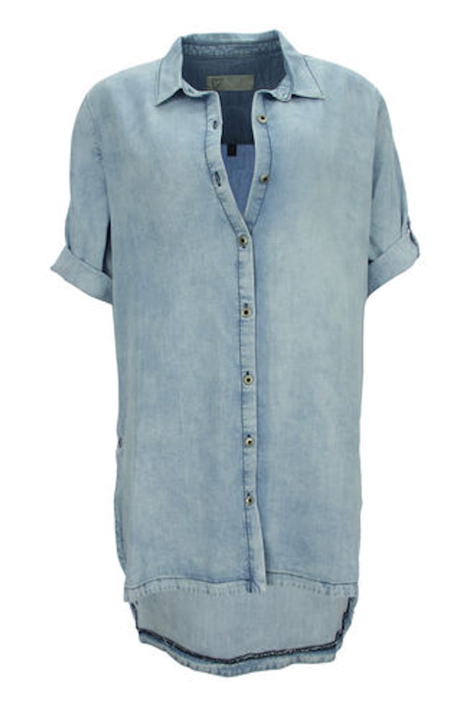 Denim Look Bluse Love