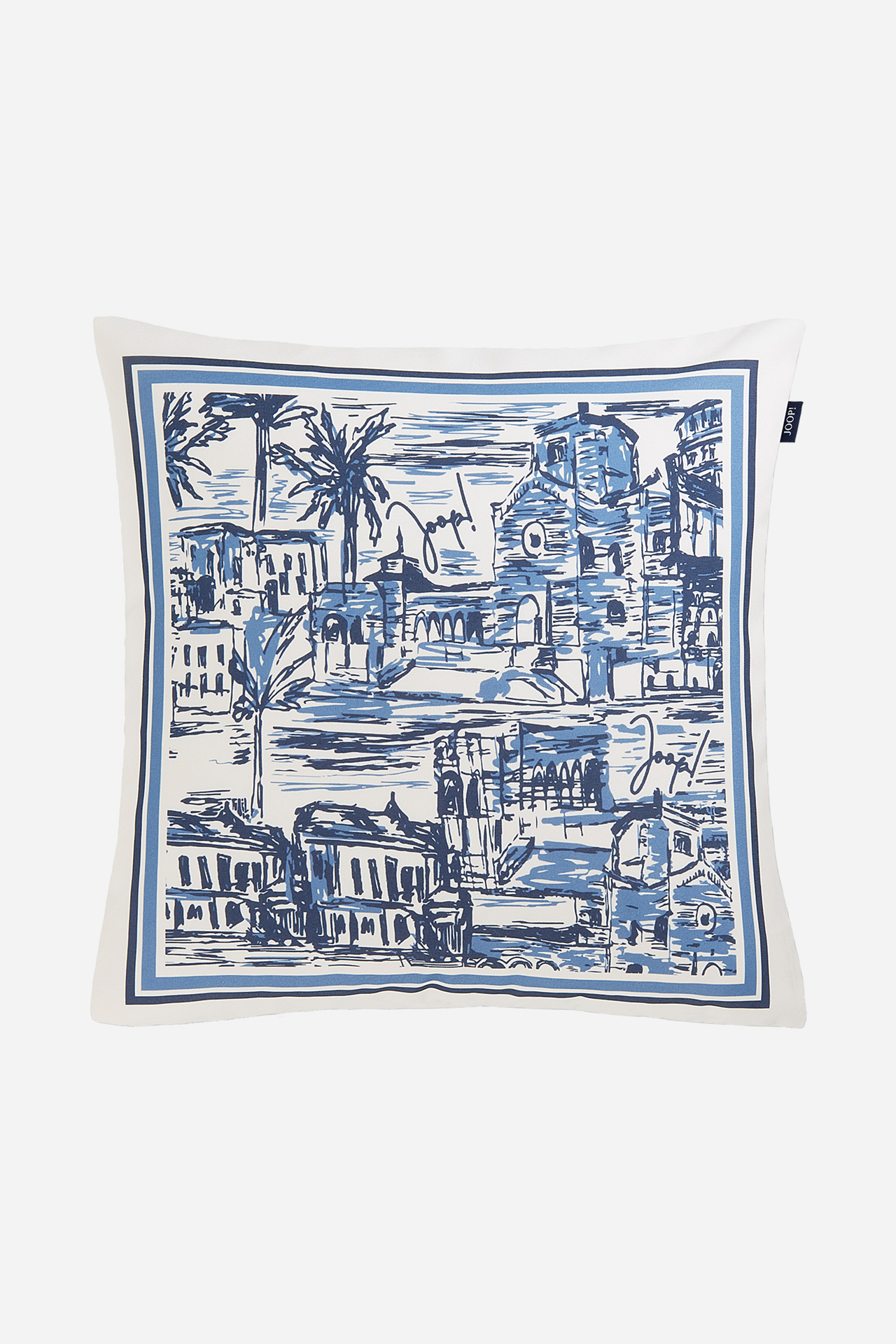 Polsterkissen JOOP! FABRICS OUTDOOR DESTINATION in Navy, 50 x 50 cm