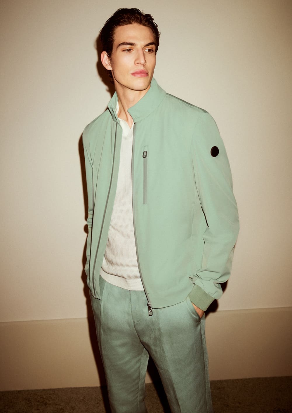 joop mens jacket in mint with matching trousers in mint