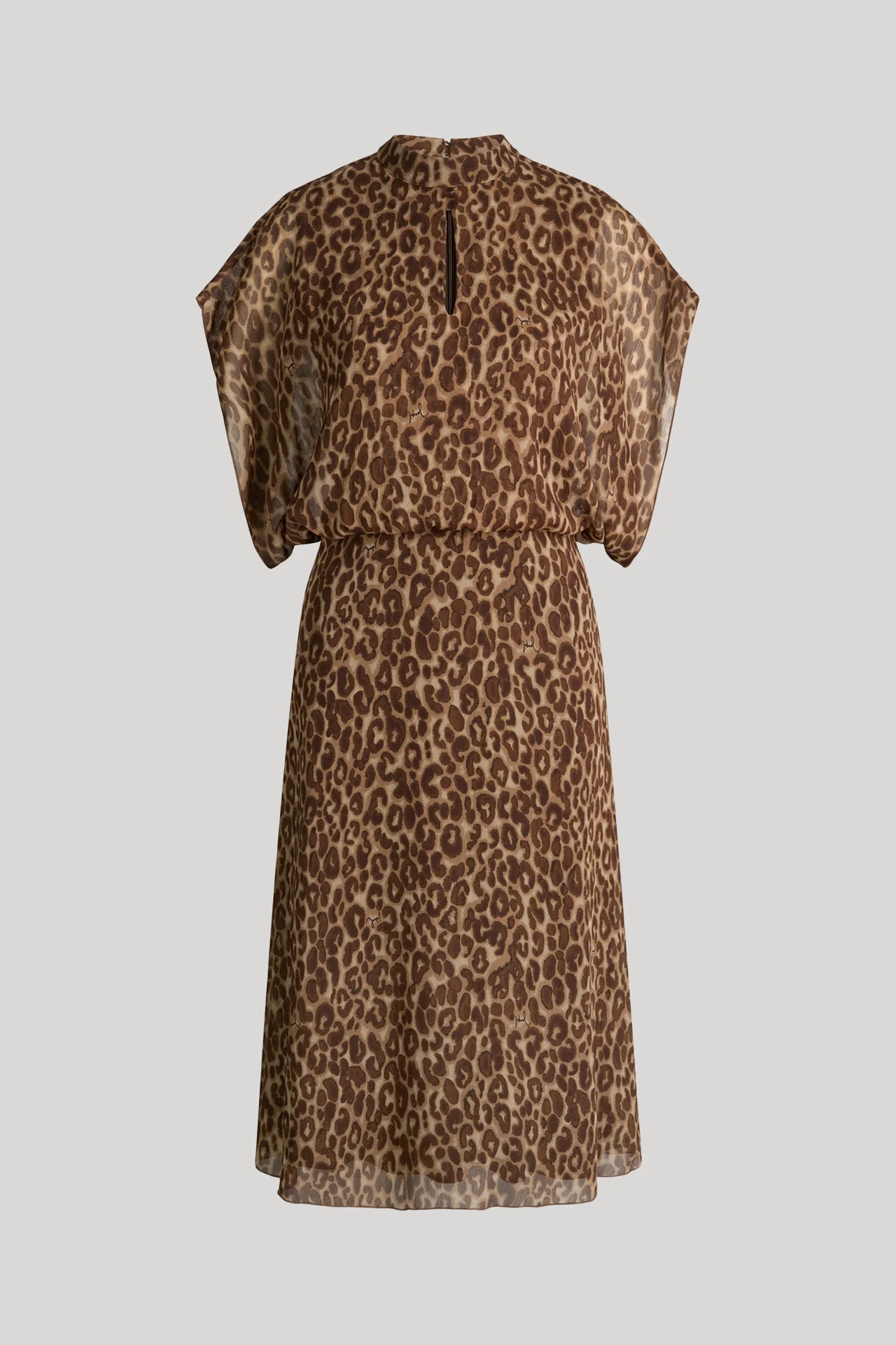 Dalisha dress in beige/brown leopard print