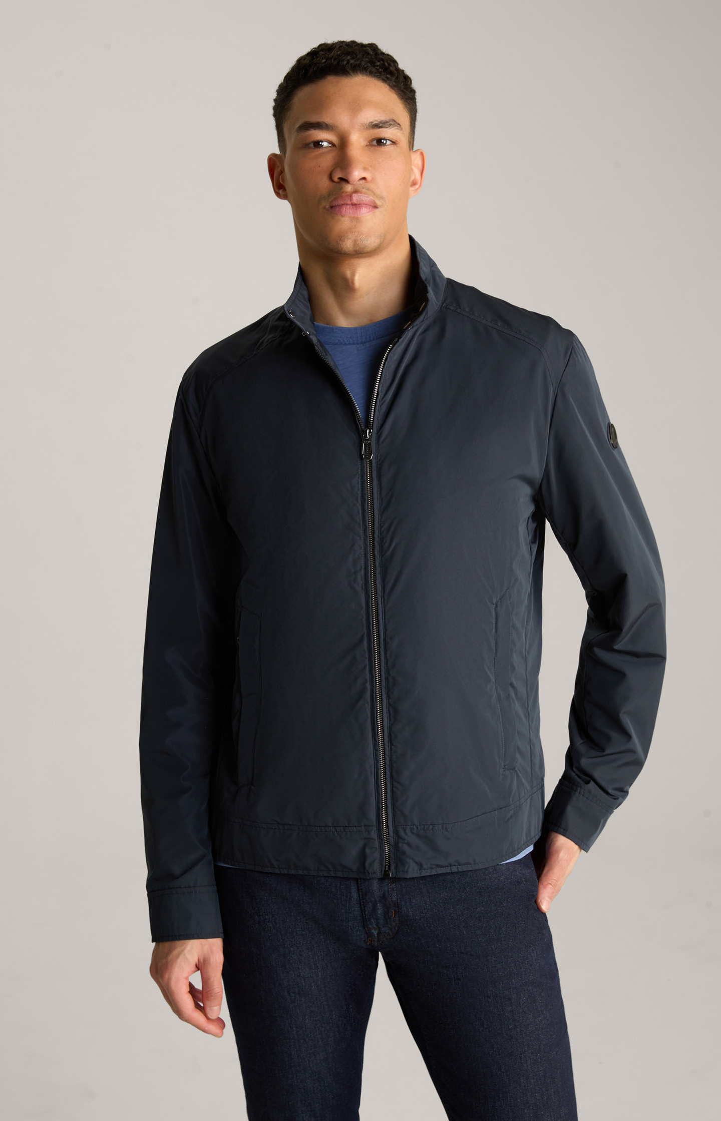 Nylon-Jacke Sean in Navy