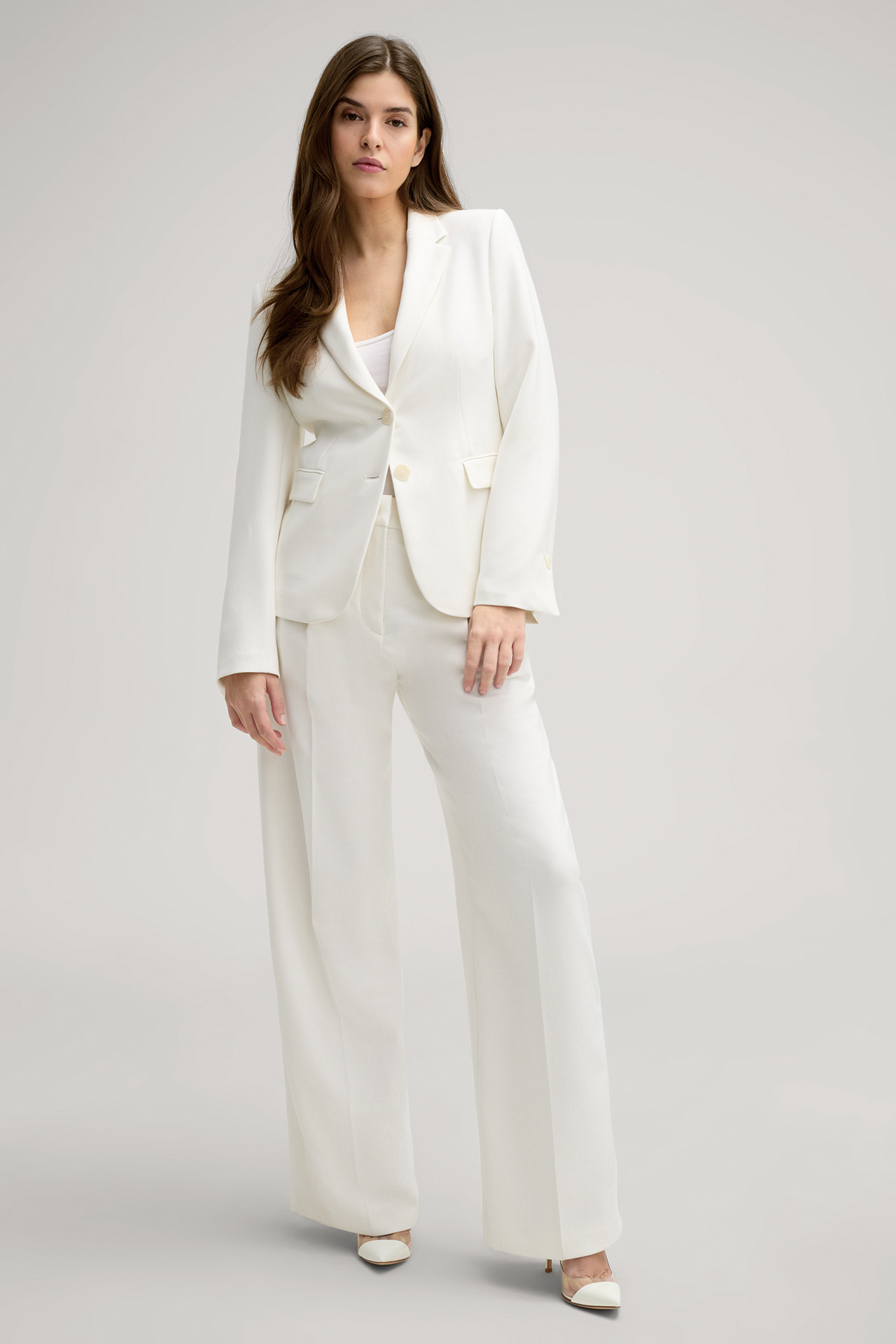 Marlenehose in Creme