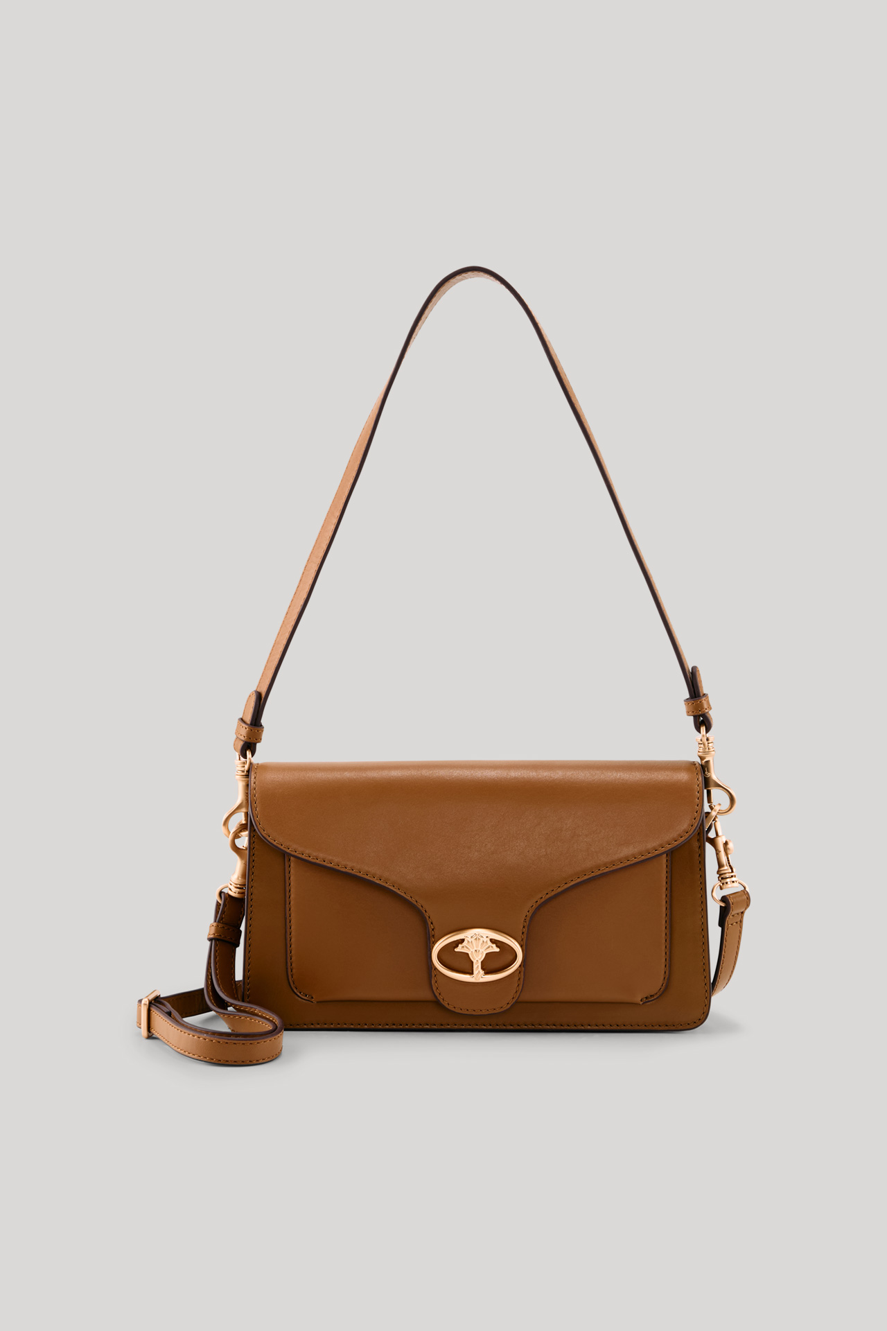 Dattilo Alexi Shoulder Bag in Cognac