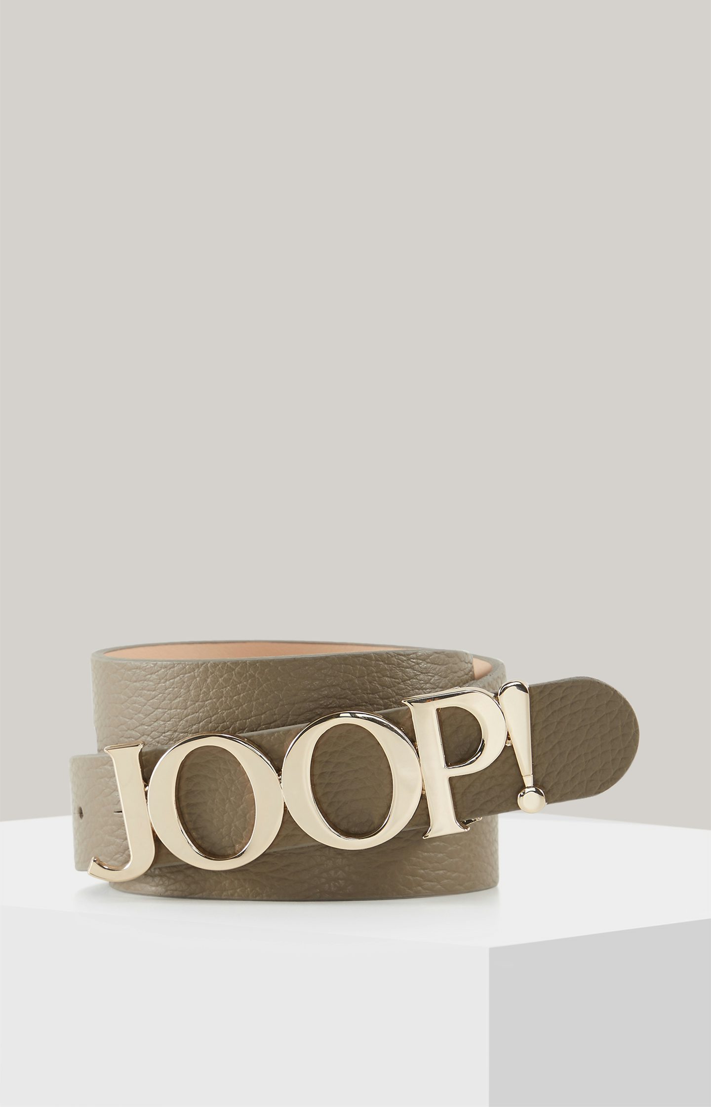 Ledergürtel in Beige