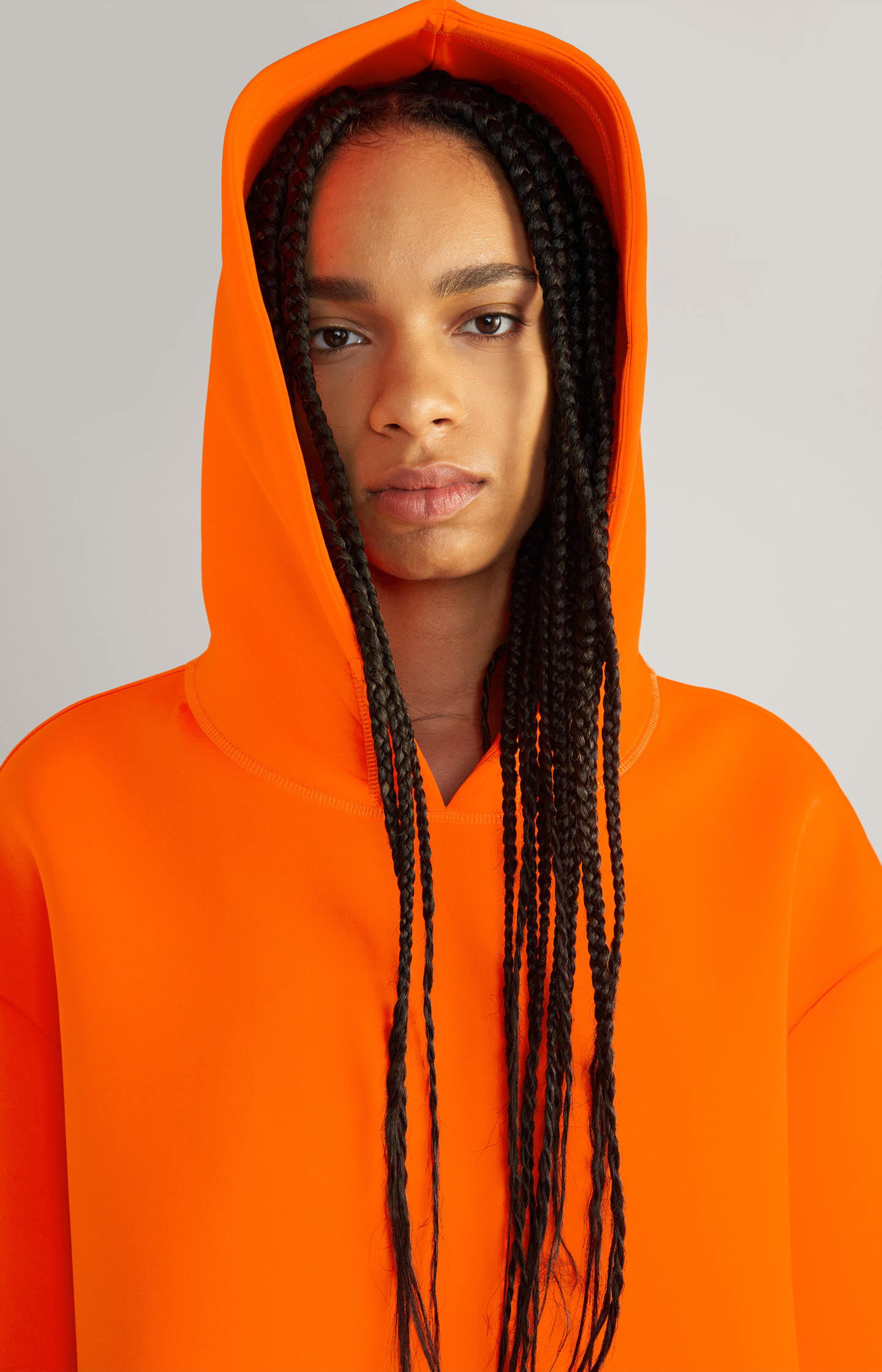 Unisex-Hoodie in Neonorange