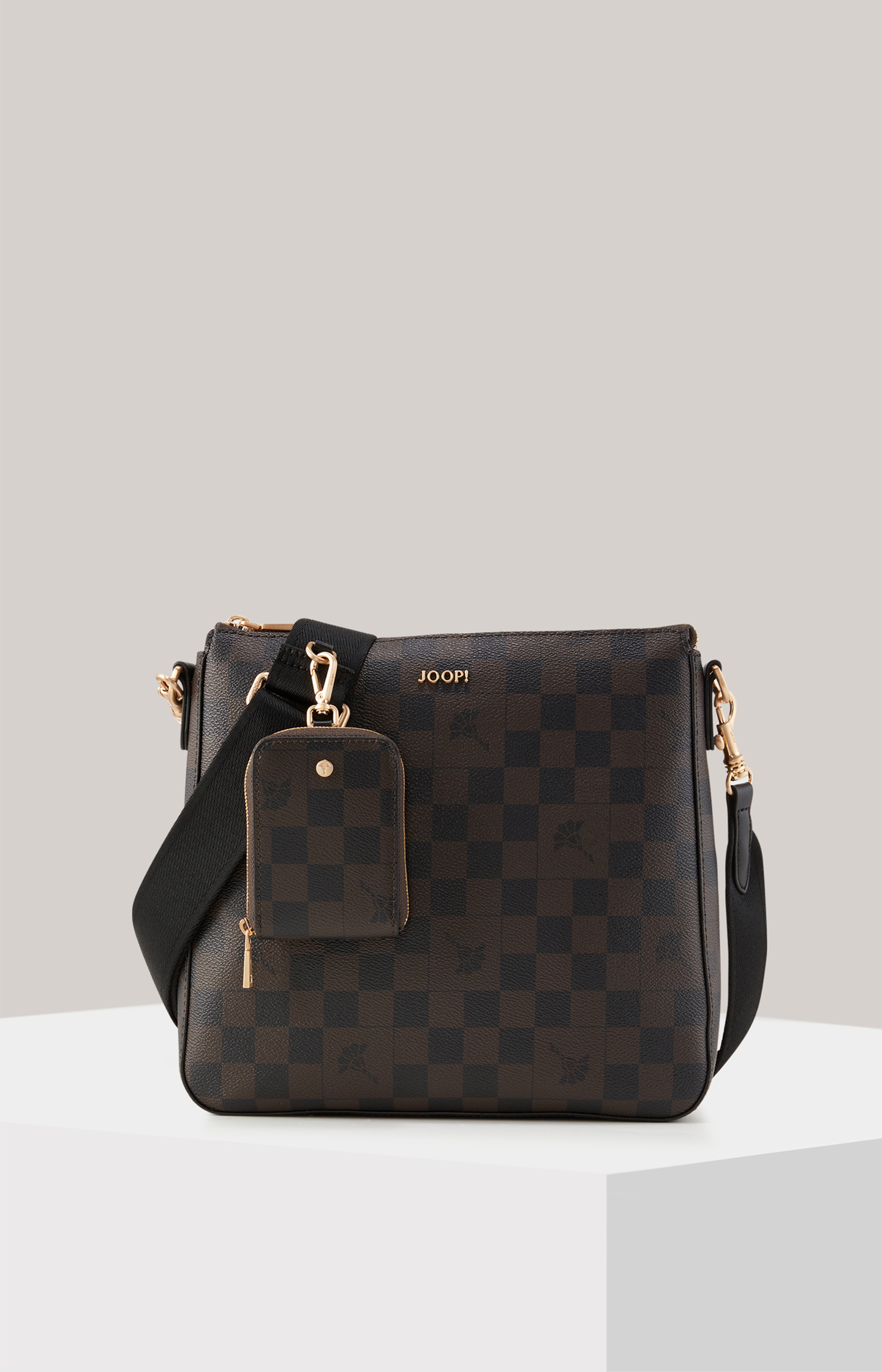 Schultertasche Cortina Piazza Jasmina in Braun/Schwarz