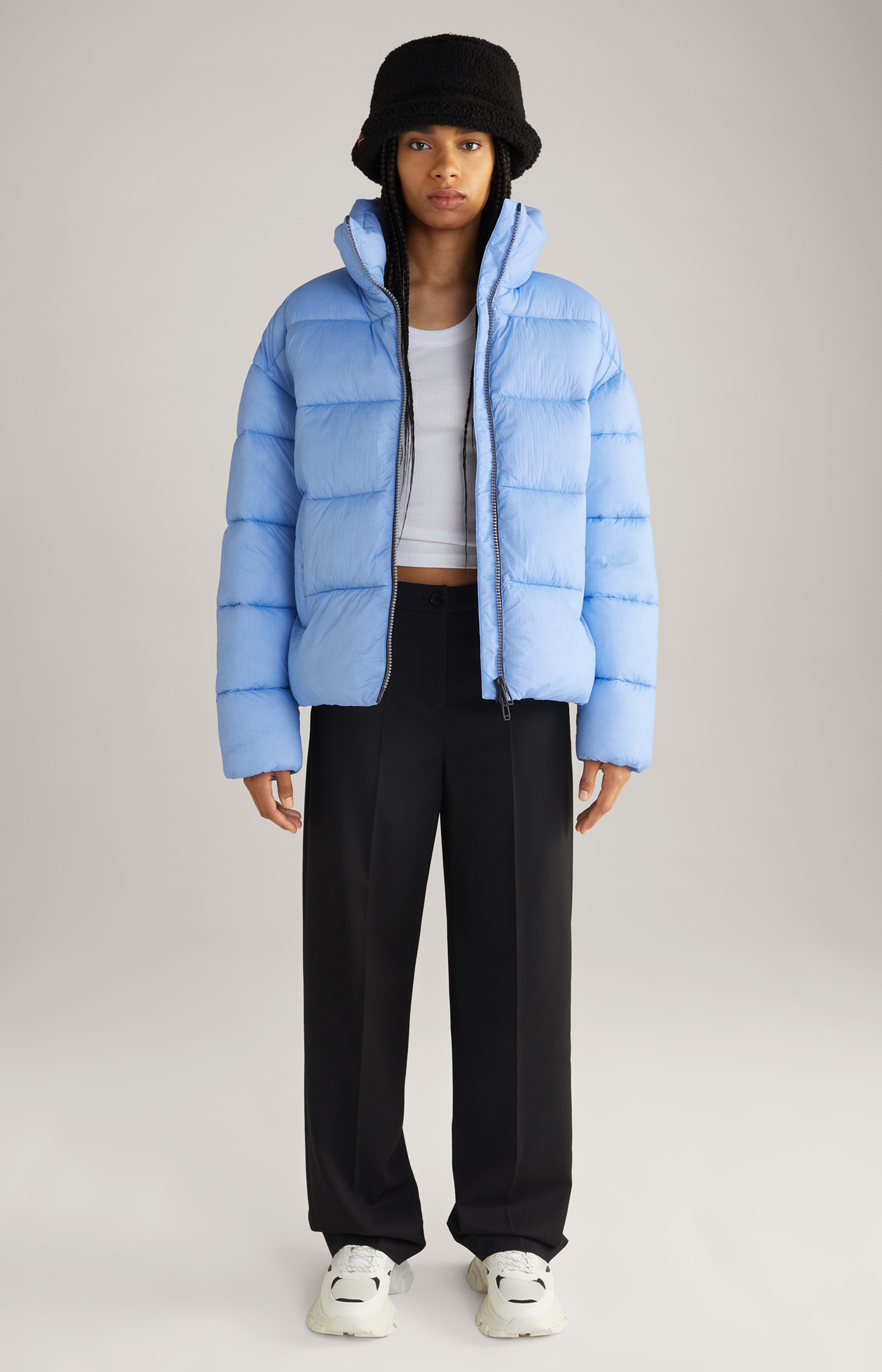 Unisex-Steppjacke in Hellblau