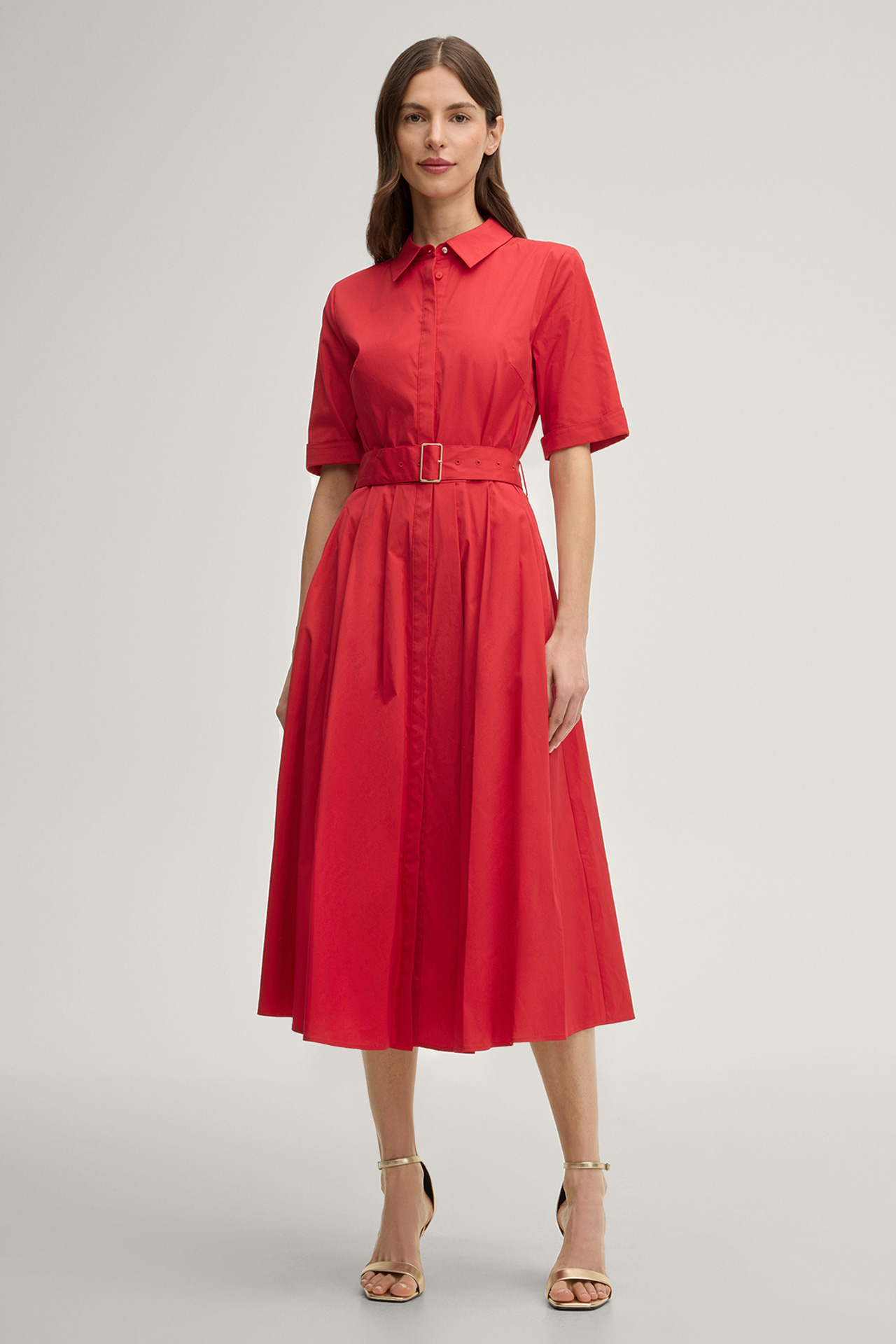 Hemdblusenkleid Dolcia in Rot