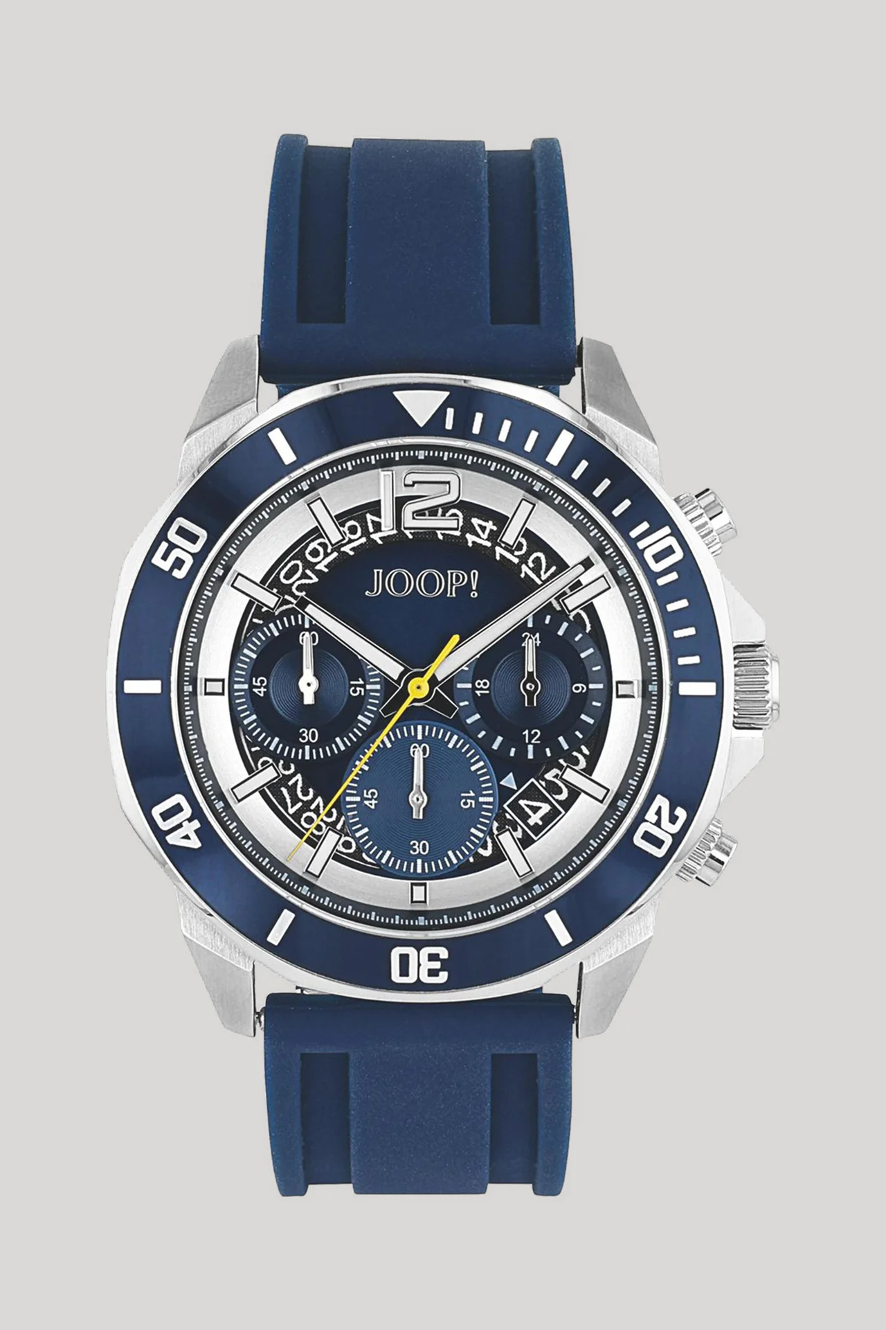 Chronograph in silver/navy