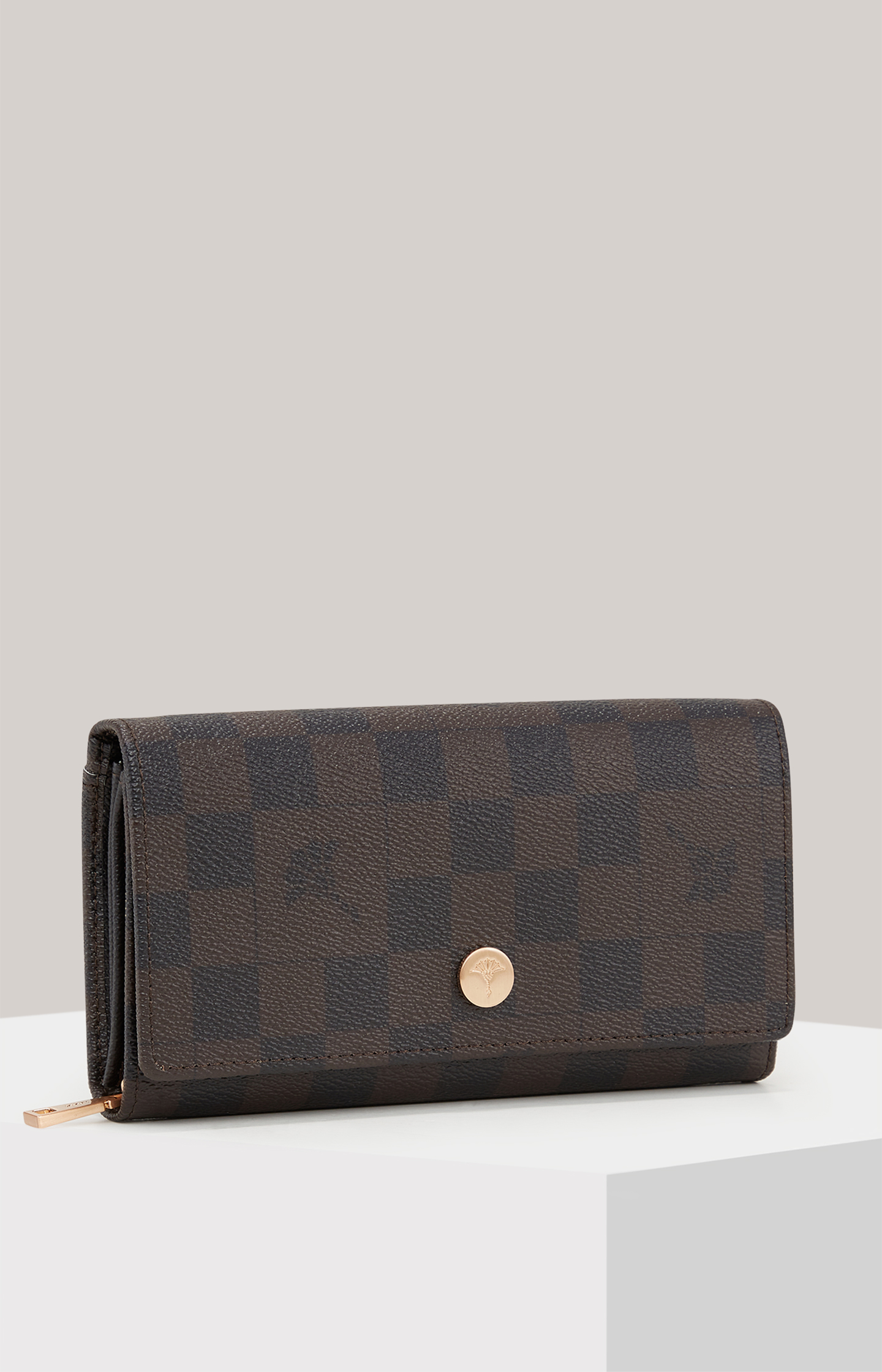 Geldbörse Cortina Piazza Europa in Dunkelbraun