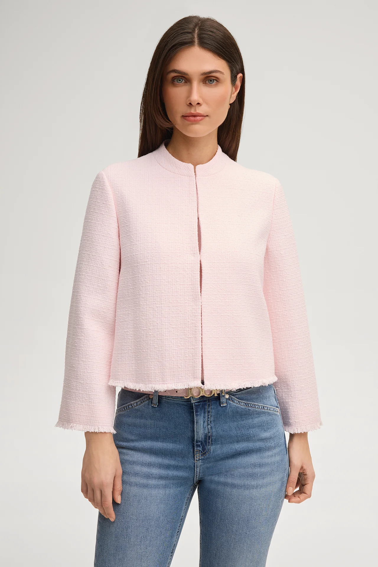 Bouclé Blazer Judit in Rosé
