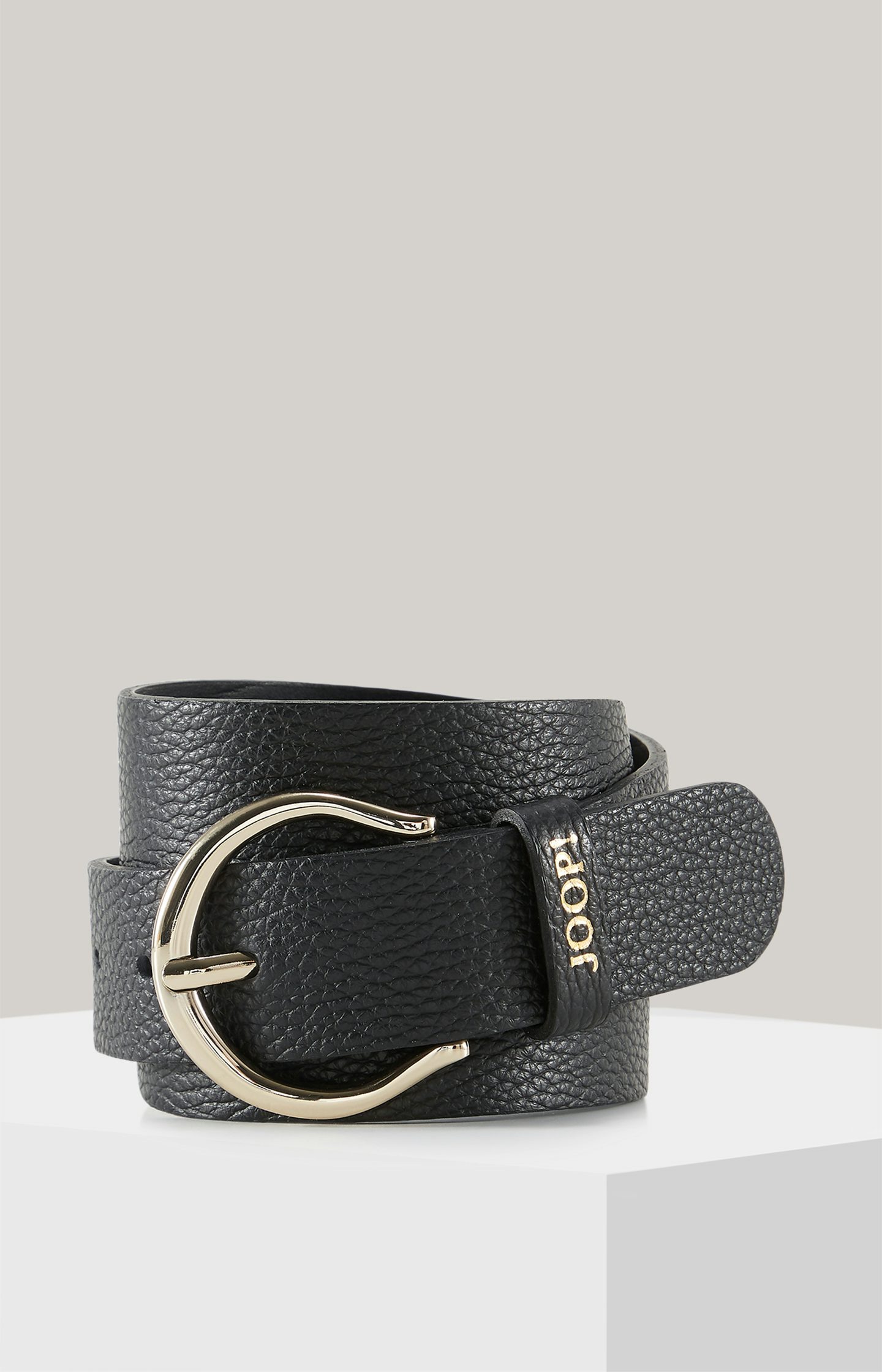 Ledergürtel in Schwarz