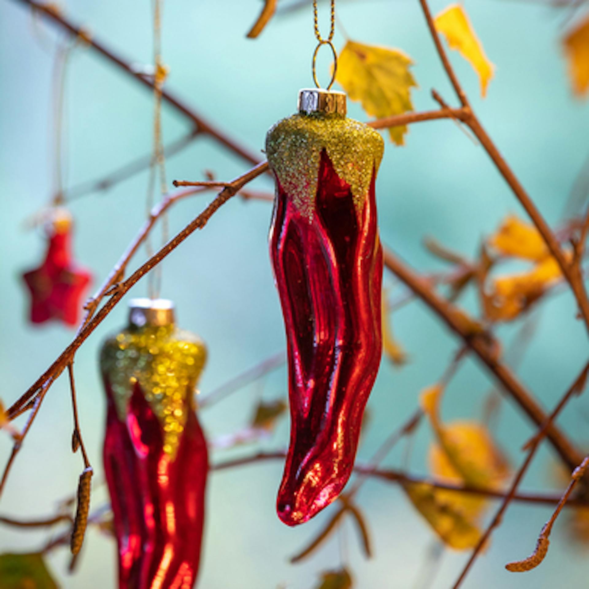 Glass Chilli Decoration