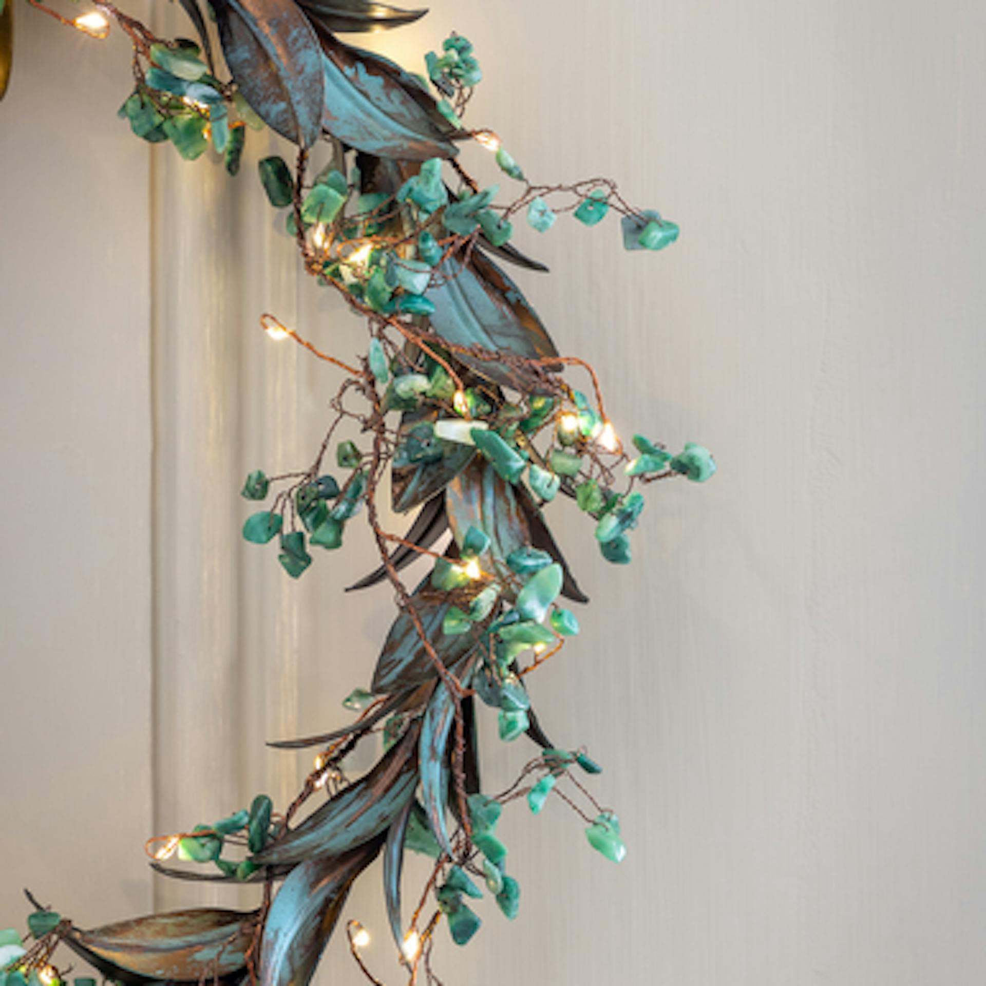 Jade Gemstone Lit Garland