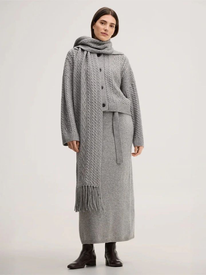 windsor Damen strick kombiset in grau
