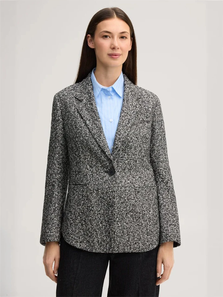 windsor damen blazer in salt and pepper
