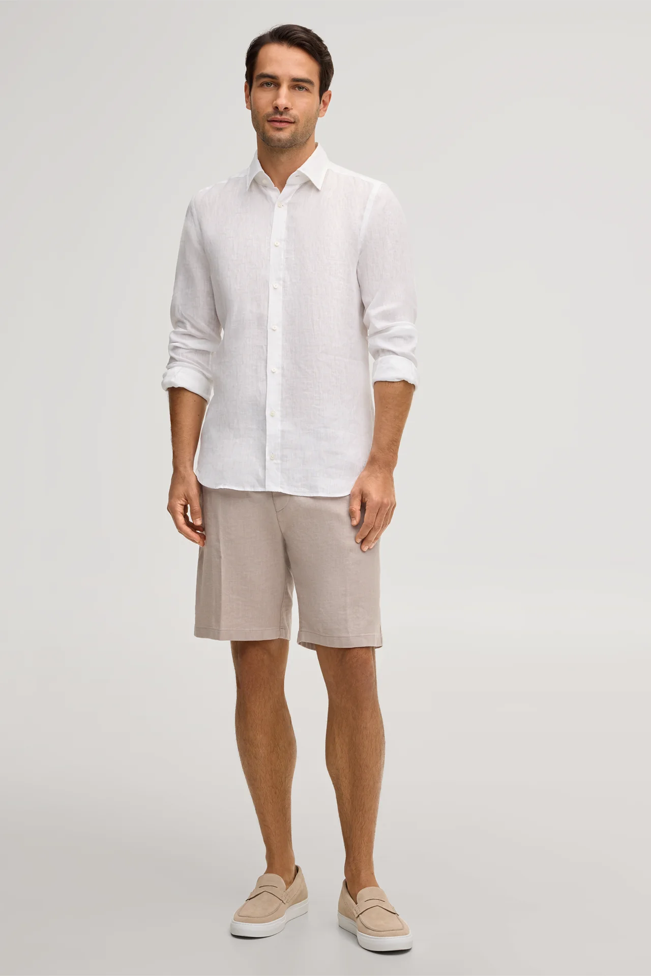 Leinen-Hemd Lapo in Weiss