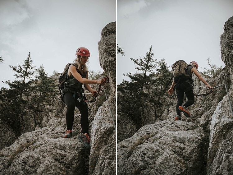 das erste Mal Klettersteigen