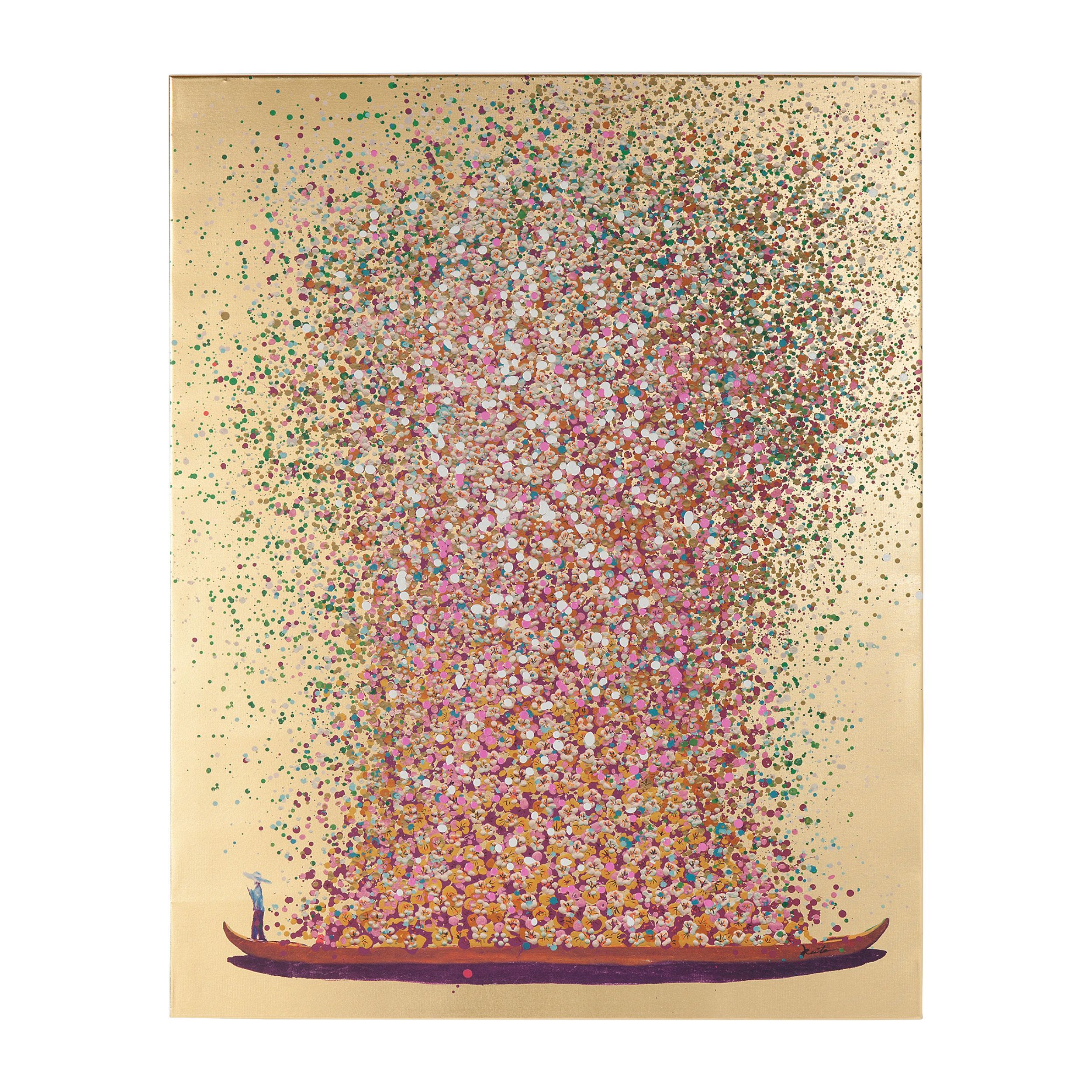 Leinwandbild Touched Flower Boat