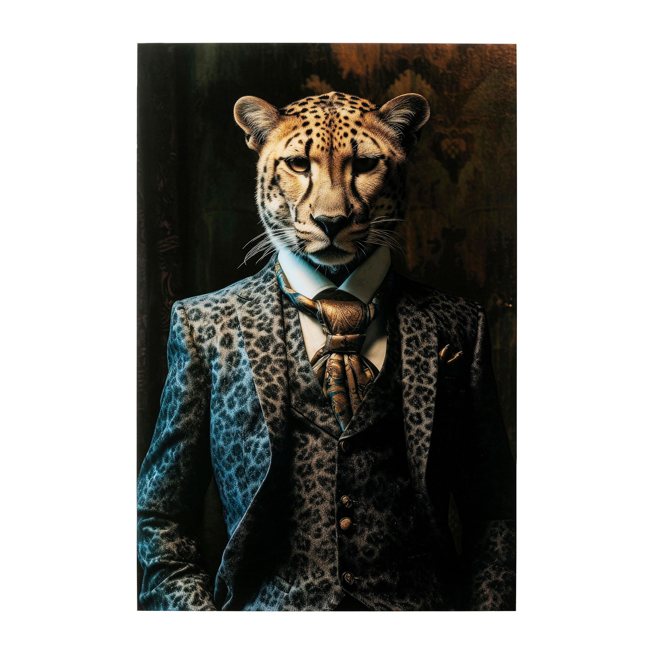 Glasbild Mister Leo
