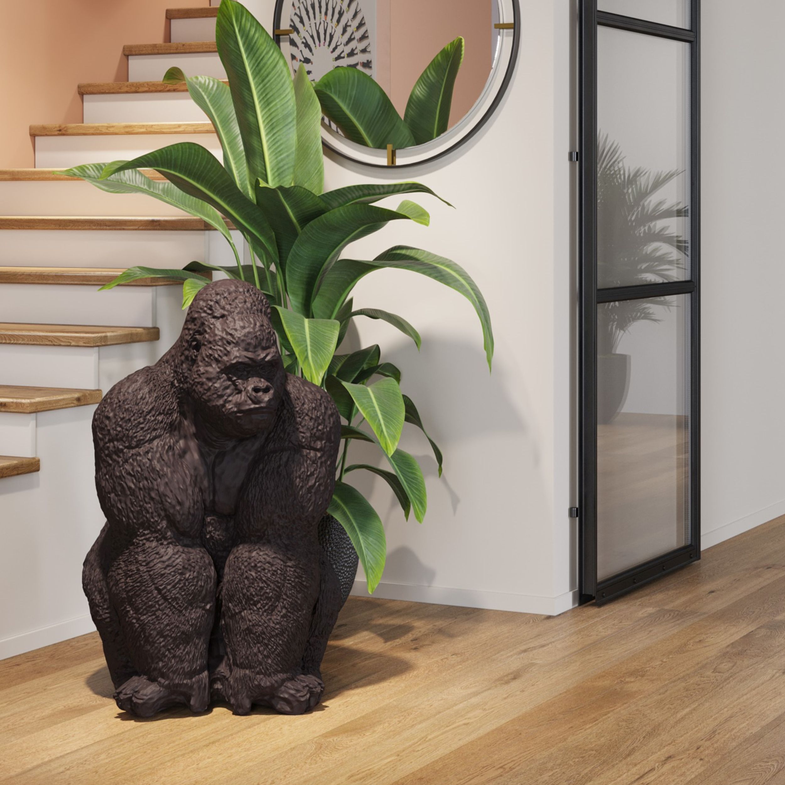 Dekofigur Gorilla Front