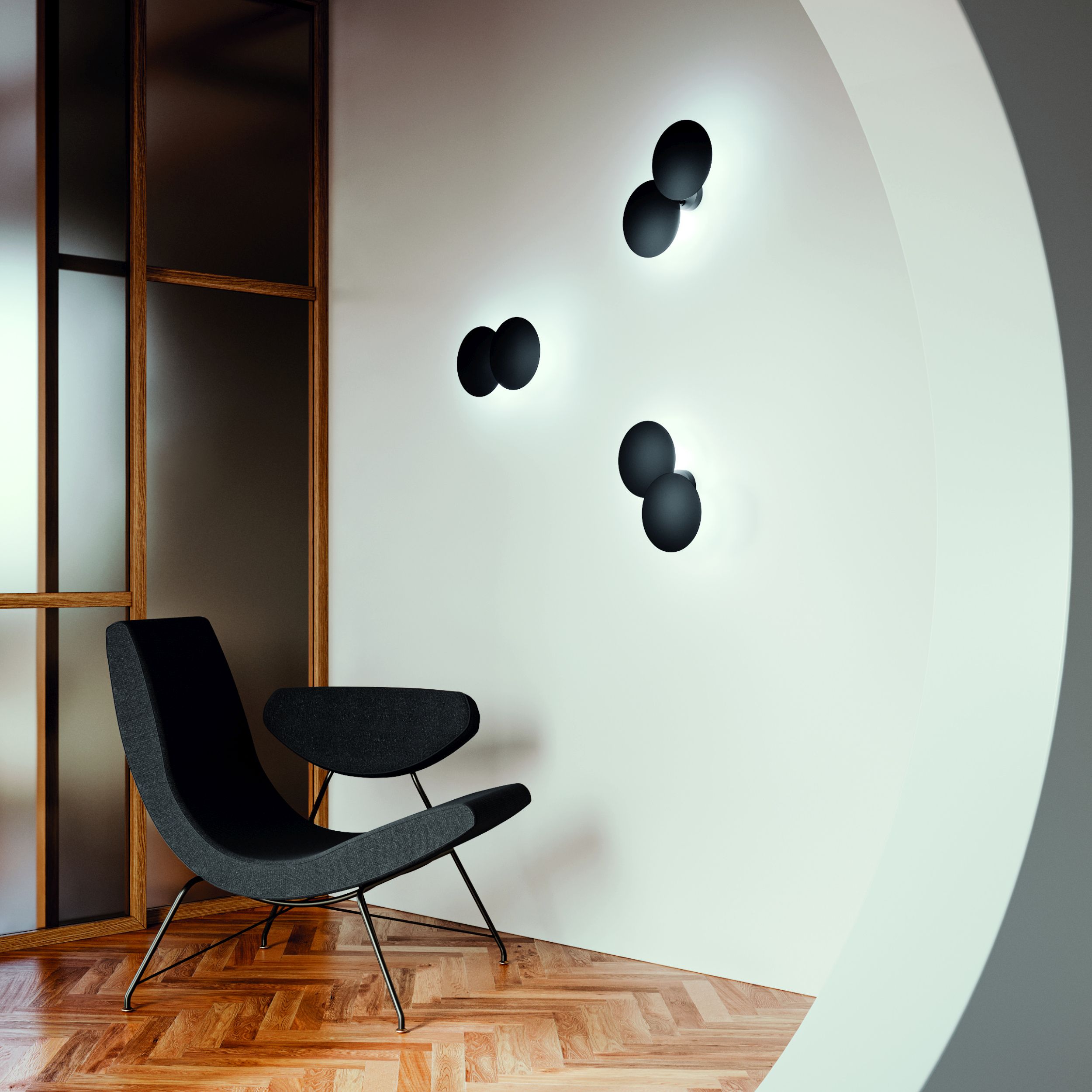 Deckenleuchte Puzzle Round Double