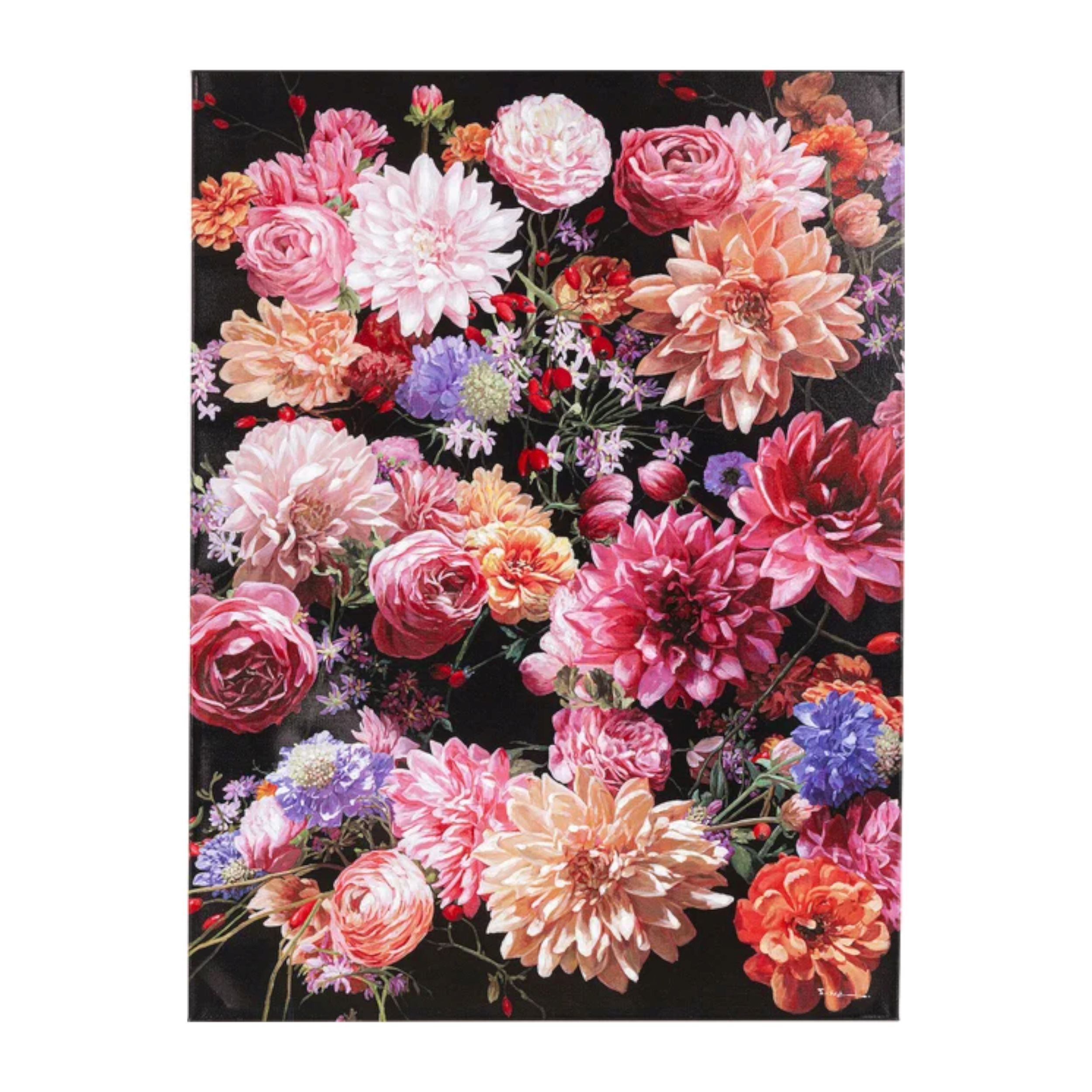 Leinwandbild Touched Flower Bouquet