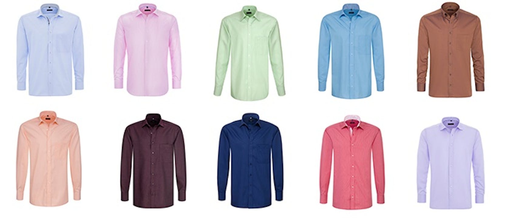 Weißes oder rotes Hemd? Blaue oder rosa Bluse?