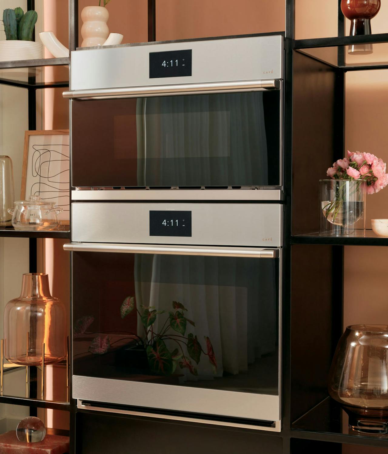 Platinum Glass Finish Sleek and Modern Appliances Café