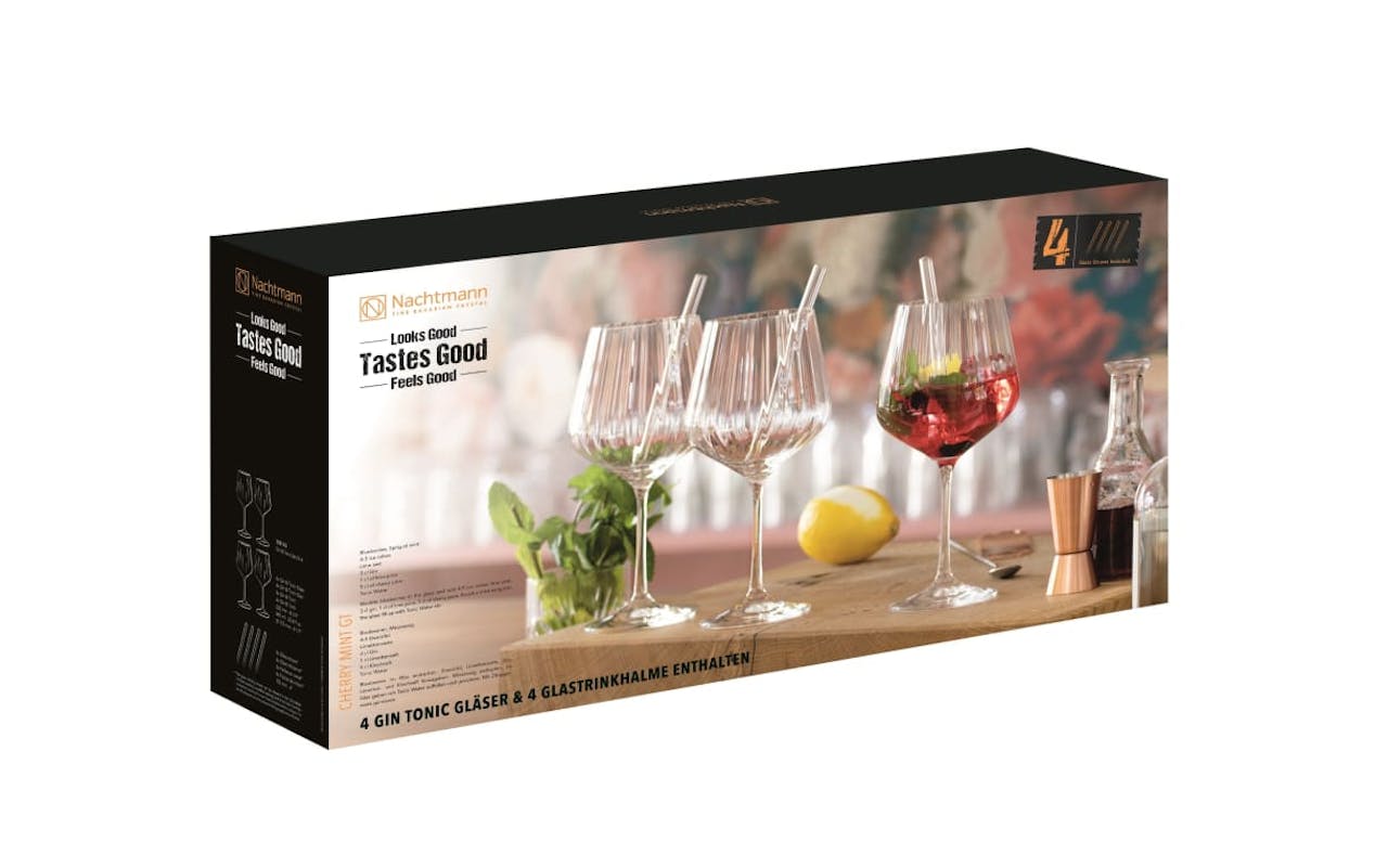 Gin Tonic Set Tastes Good, 4-teilig