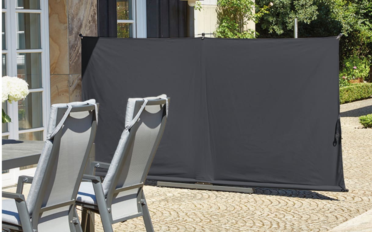 Sichtschutz Ben, Bezug in anthrazit, L/H ca. 280 x 151,5 cm