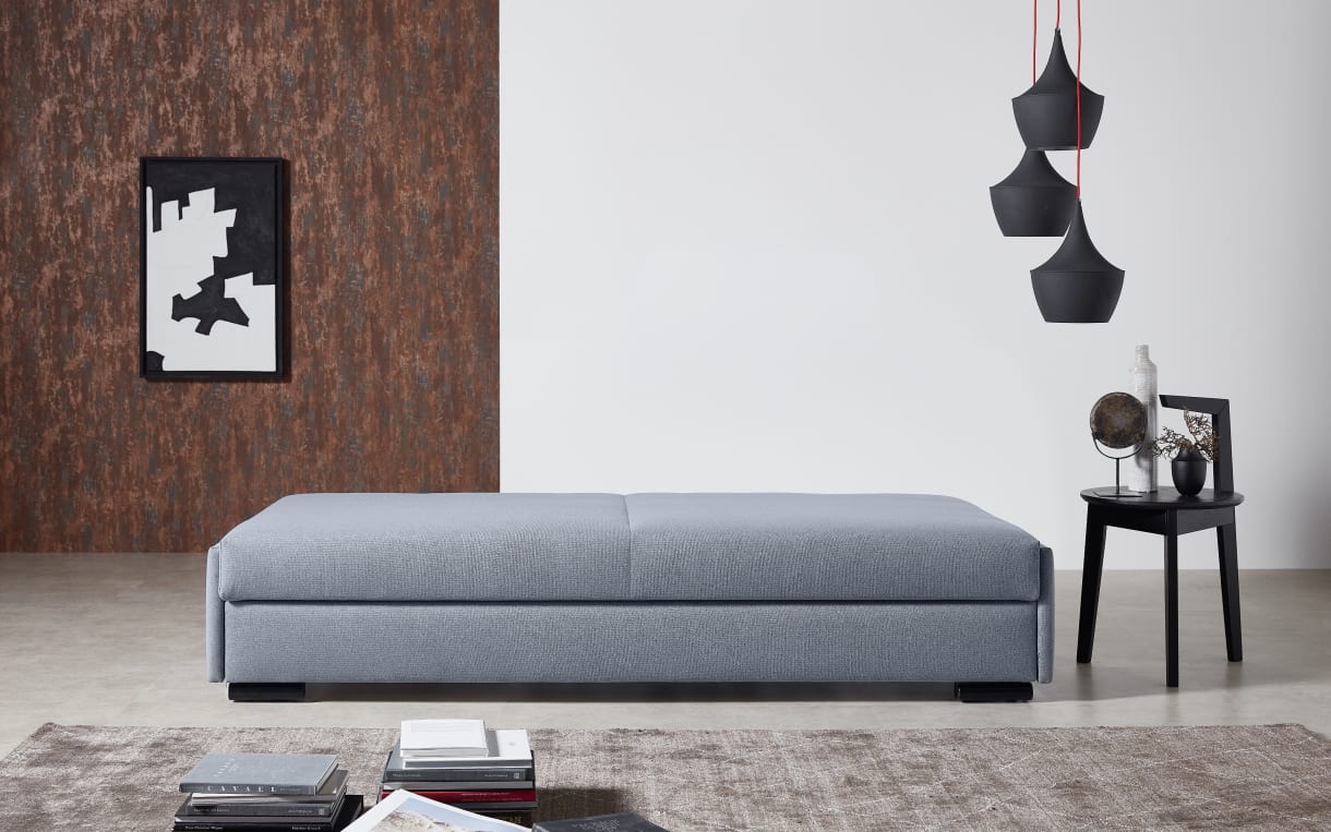 Doppelliege Maxxi, rauchblau, 180 x 200 cm