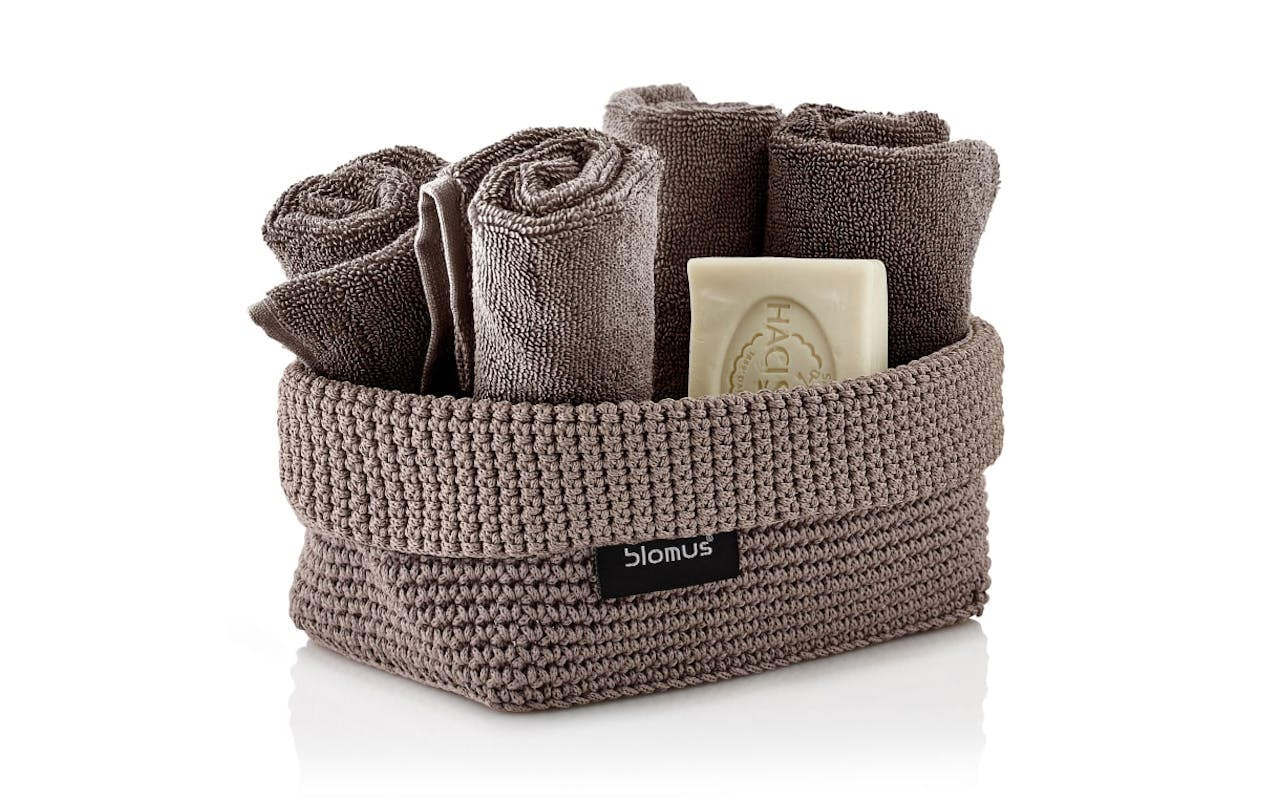 Häkelkorb Tela L, taupe