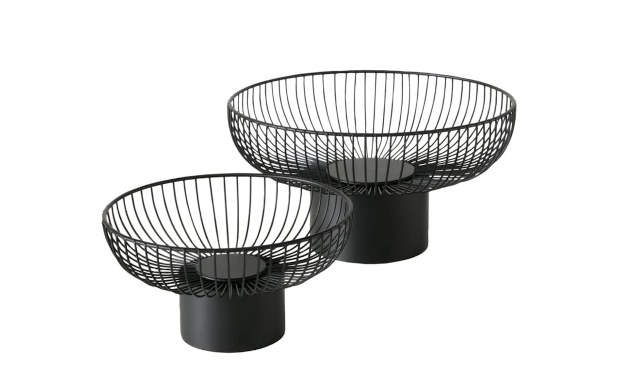 Schalenset Cindy, schwarz, 2-teilig