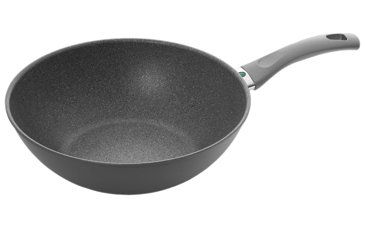 Wok Calabria in anthrazit, 28 cm