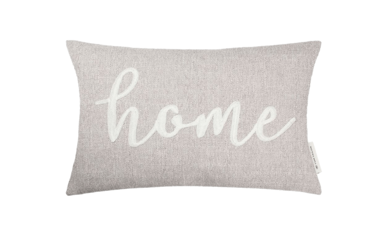 Zierkissenhülle Home in beige, 30 x 50 cm