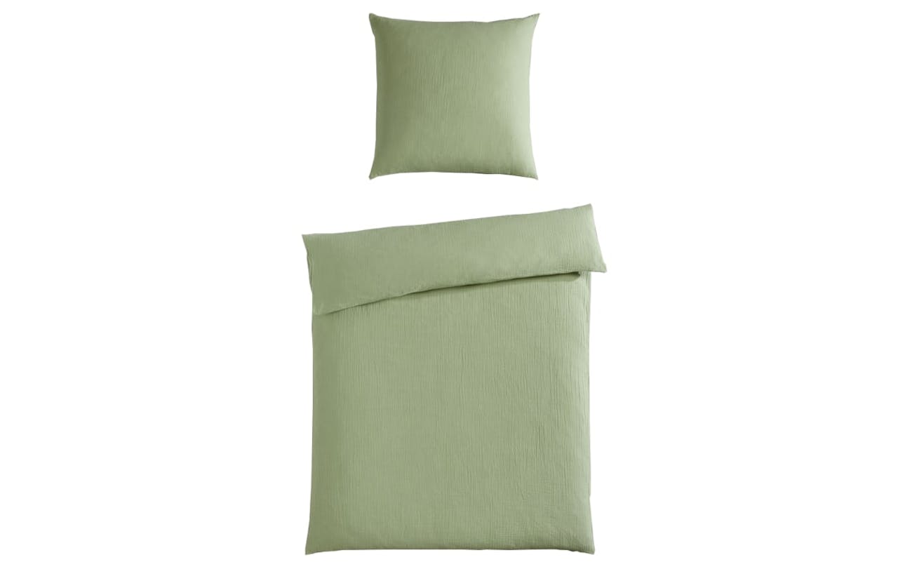 Bettwäsche Musselin, salbei, ca. 135 x 200 cm