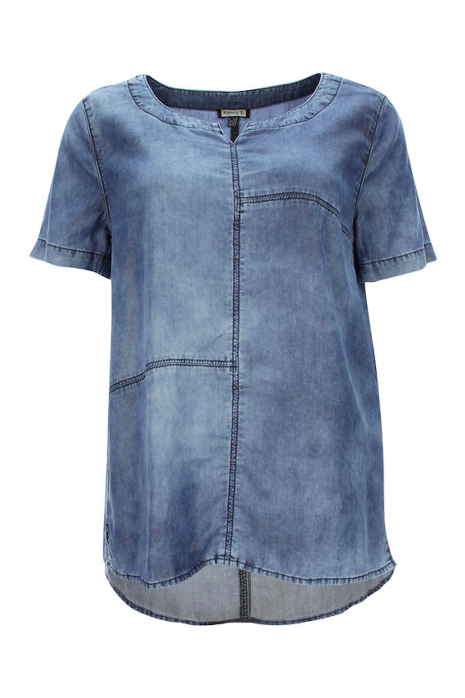 Denim-Look Bluse