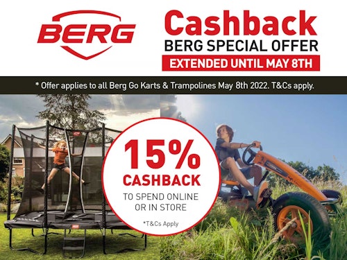 Berg Cashback special offer extended until May 8th
